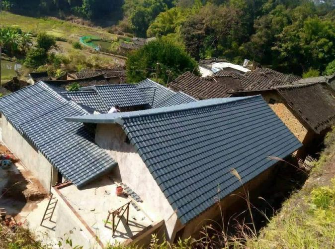 凉山树脂瓦风貌改造盐源县白底树脂瓦防腐瓦产品图片,凉山树脂瓦风貌